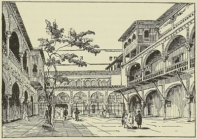 LA COUR DE LA KASBA D’ALGER