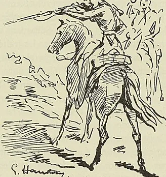 CHASSEUR D’AFRIQUE, croquis de Raffet