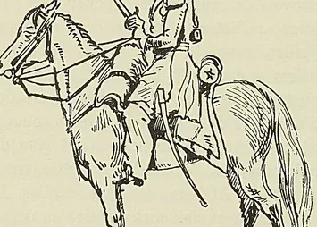 OFFICIER DE CHASSEURS D’AFRIQUE COIFFÉ DE LA SCHAPSKA, d’après Detaille