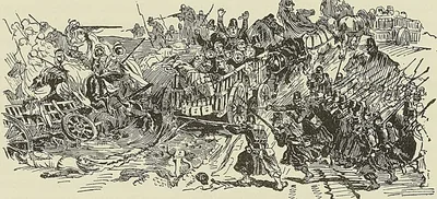 A NOUS, 2° LÉGER !  d’après la lithographie de Raffet