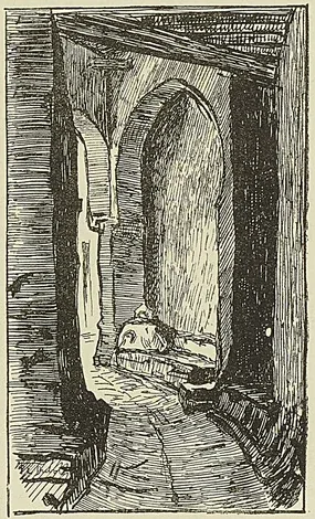UNE RUE DE FIGUIG, d’après un lavis de Paul-Élie Dubois