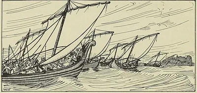 LES ARABES PASSENT LE DÉTROIT DE GIBRALTAR