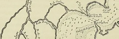 ENTRÉE DE LA RIVIÈRE DE GAMBIE, d’après le R. P. Labat