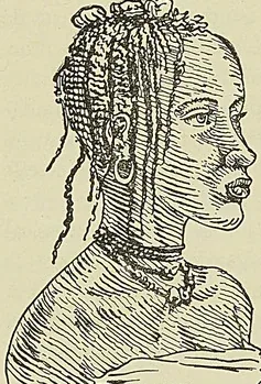 JEUNE FILLE PEUL, d’après un croquis de Mage