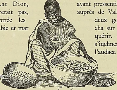 MARCHAND SOUDANAIS, dessin de G. Ripart