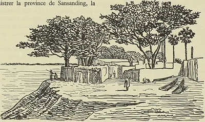 SANSANDING. LA POINTE DE SOMONOs, d’après un croquis de Mage