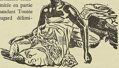 MARCHANDE A CoToNoU, d’après un dessin du Tour du monde (1894)