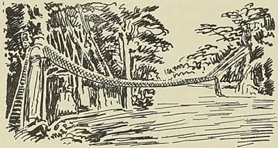 PONT DE LIANES SUR LE CAVALLY, document de la mission Hostains d’Ollone