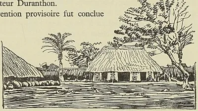 INTÉRIEUR DU PALAIS DE ZASNANADO (DAHOMEY)