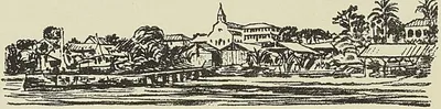 LIBREVILLE, d’après un croquis de Boudier. Tour du monde (I90I)