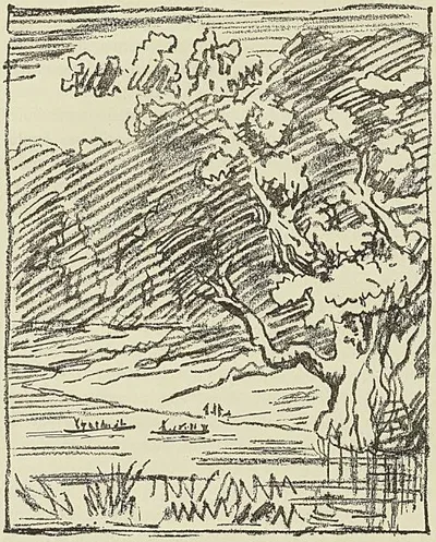 PLAGE DE LIRANGA, d’après un croquis de Ch. Castellani CASES, RÉGION DU LOGONE OUEST. •
