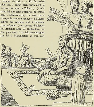 RADJAH PARÉ, SULTAN DE BIJAPOUR (D’après une eau-forte du Musée de l’Armée.)