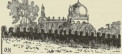HAIDERABAD : TOMBEAUX DES ROIS DE GOLCONDE. (G. Hanotaux fils.)