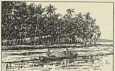 CÔTE MALABAR : RIVIÈRE DE MAHÉ. (E. Courtot.)