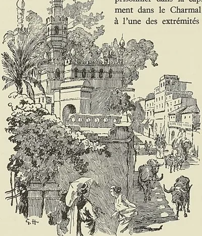 HAIDERABAD : UNE RUE. (G. Hanotaux fils.)