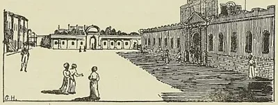 VUE INTÉRIEURE DU FORT SAINT-GEORGES FACE OUEST, d’après Ward. (G. Hanotaux fils.)