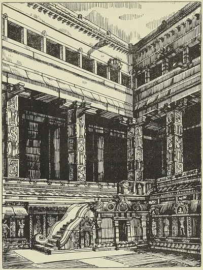 LA PAGODE DE CHILLAMBARAM, d’après un dessin du Tour du Monde. (A. Reiss.)