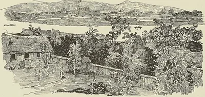 VUE DE LA CITADELLE DE HuÉ, d’après un bois de Aug. Lepère