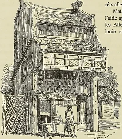 UNE MAISON A MoNcaY, d’après un dessin de Burnand, Tour du Monde
