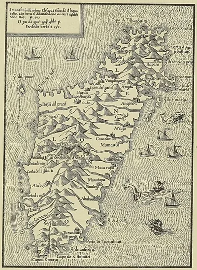 CARTE DE GASTALDO (1567). Bibliothèque Nationale