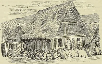 FIANARANTSOA. MAISON D’UN VALA (D’après Catat : Voyage à Madagascar).