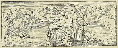 NAVIRE PORTUGAIS, XIVe SIÈCLE, d’après J.-H. Van Linschoten : Itinérario