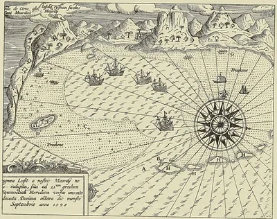 1598, PAR L’AMIRAL C. VAN NECK (D’après de Bry : Iconographie).