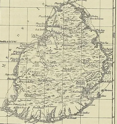 CARTE DE L’ISLE DE FRANCE DE L’ABBÉ LA CAILLE