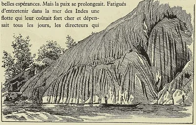 SEYCHELLES, ÎLE MAHÉ. LA POINTE LARUE, d’après Alluaux : Voyage aux îles Seychelles