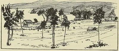 VUE DE PORT-HAVANNAH (ÎLES VATÉ, NOUVELLES-HÉBRIDES) (Dessin de Weber) (Hagen : Voyage…