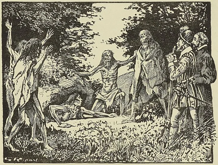 LES DÉPORTÉS DE L’ILE DE SABLE, composition de G. Ripart