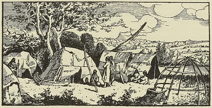 TRIBUS INDIENNES, d’après une gravure de Henri R. Schoolcraft’s