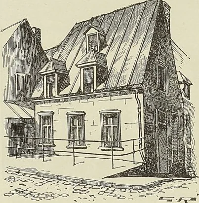 MAISON OU, DIT-ON, EST MORT MONTCALM, RUE SAINT-LOUIS, A QUÉBEC