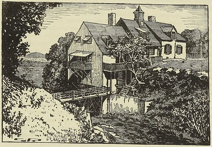 LE MOULIN DE VINCENNES A BEAUMONT, SUR LE RUISSEAU SAINT-CLAUDE ET LE SAINT-LAURENT