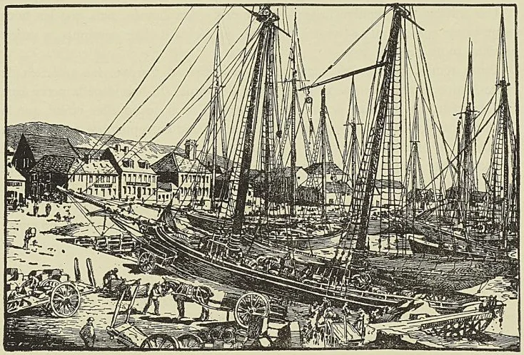LE QUAI DU COMMERCE A SAINT-PIERRE
