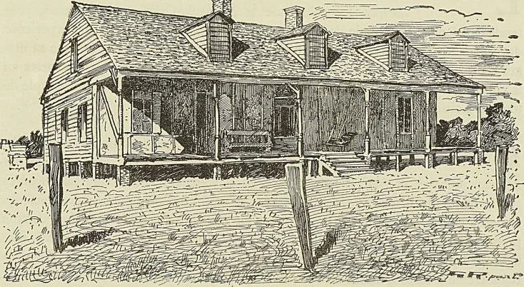 MAISON DU CHEVALIER DE LA HOUSSAYE, à Saint-Martin de Louisiane
