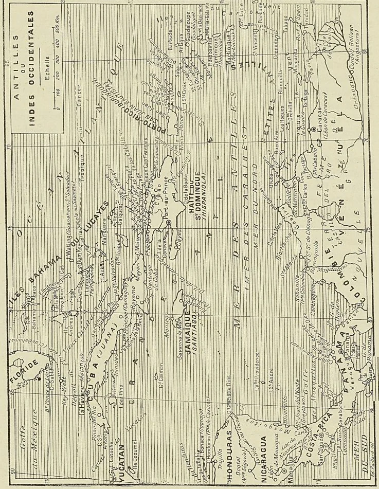 ANTILLES OU INDES OCCIDENTALES. CARTE DE L’ISLE DE SAINT-DOMINGUE, par G. Delisle, premier géographe du roi