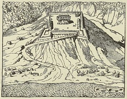 LE FORT DE LA TORTUE, d’après une gravure de Leclerc, Bibliothèque nationale