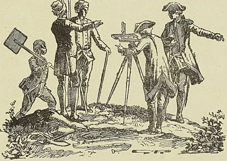 FONCTIONNAIRES COLONIAUX : INGÉNIEURS GÉOGRAPHES, gravure de Ponce