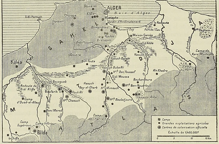 LA COLONISATION DU SAHEL ET DE LA MITIDJA EN 1839