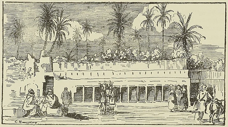 LA PLACE DU FONDOUK A LAGHOUAT
