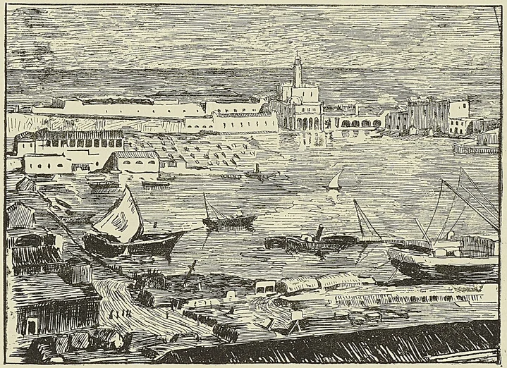 LE PORT D’ALGER (1920), d’après le tableau de Paul-Élie Dubois