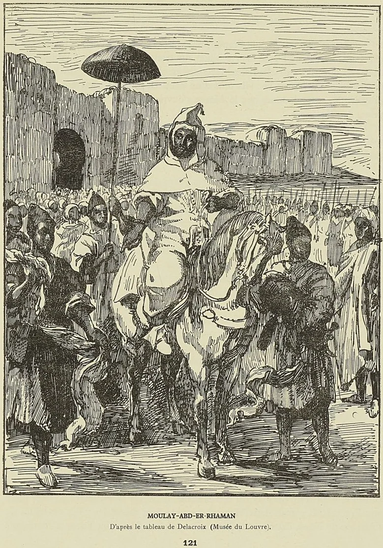 MOULAY-ABD-ER-RHAMAN, d’après le tableau de DELAcRoIx (Musée du Louvre)