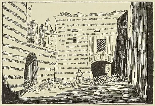 DAMAS. LE PALAIS AZEM APRÈS LE BOMBARDEMENT