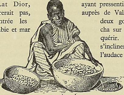 MARCHAND SOUDANAIS, dessin de G. Ripart