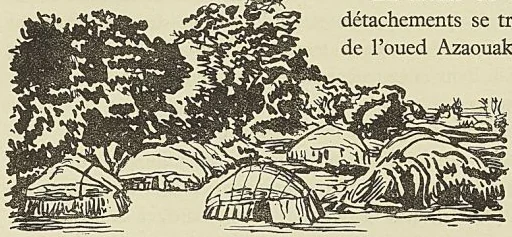 VILLAGE DE GAO, d’après un document du capitaine Aymard