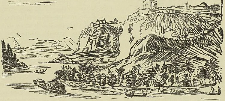 SAN SALVADOR SUR LE LEDUNDA (CoNGO), d’après une gravure portugaise du XVII® siècle