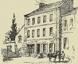MAISON NATALE DE DUPLEIX A LANDRECIES, d’après un dessin du Monde illustré