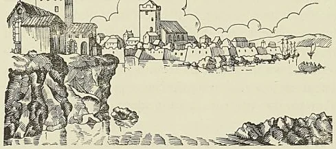 VUE DE CANNANORE, d’après la Description des côtes fameuses du Malabar et du Coromandel. (A. Reiss.)