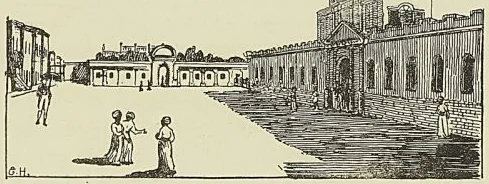 VUE INTÉRIEURE DU FORT SAINT-GEORGES FACE OUEST, d’après Ward. (G. Hanotaux fils.)